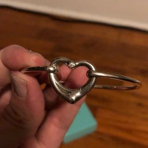 Tiffany sterling silver heart bracelet